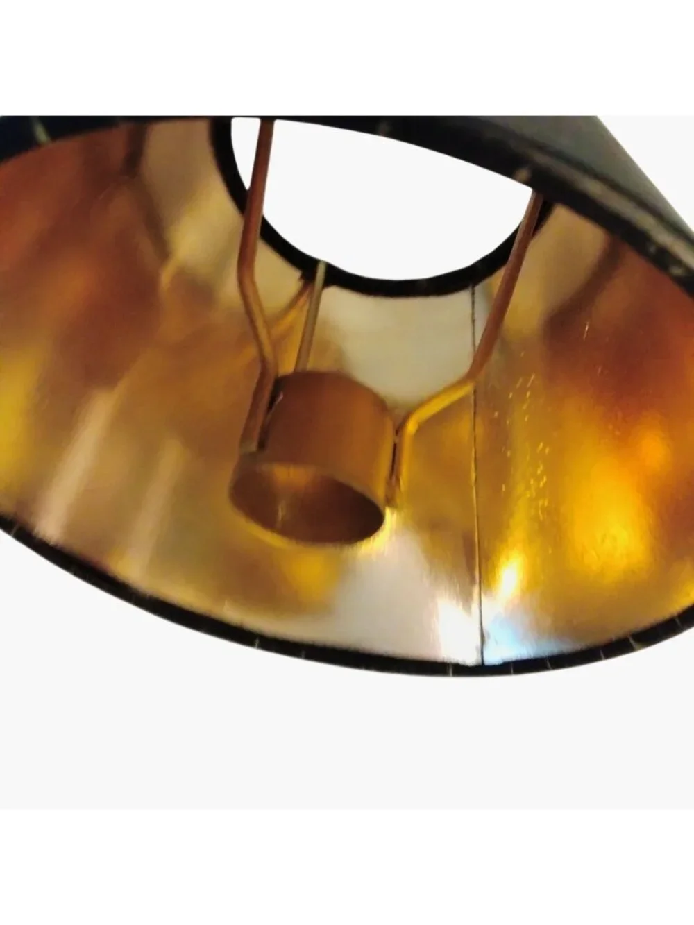 Small Black Cone Lampshade 4 x 5 inch Desk Office Lamp